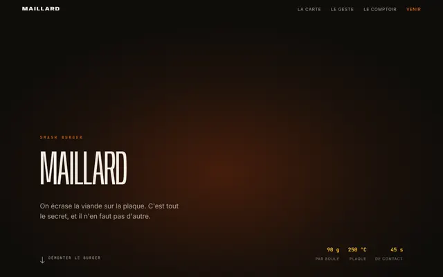 Page d’accueil du site MAILLARD