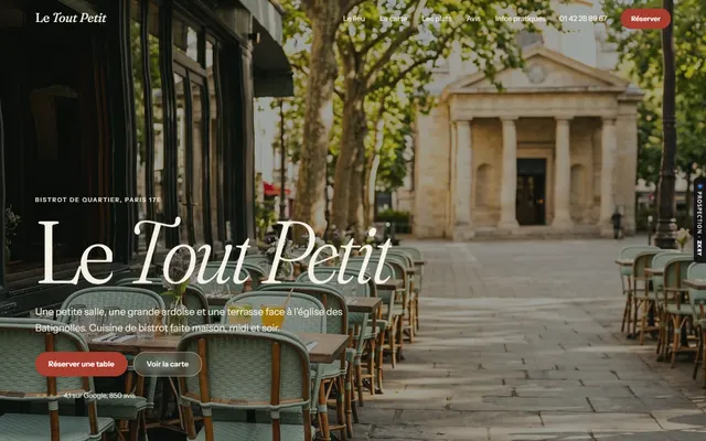 Page d’accueil du site Le Tout Petit